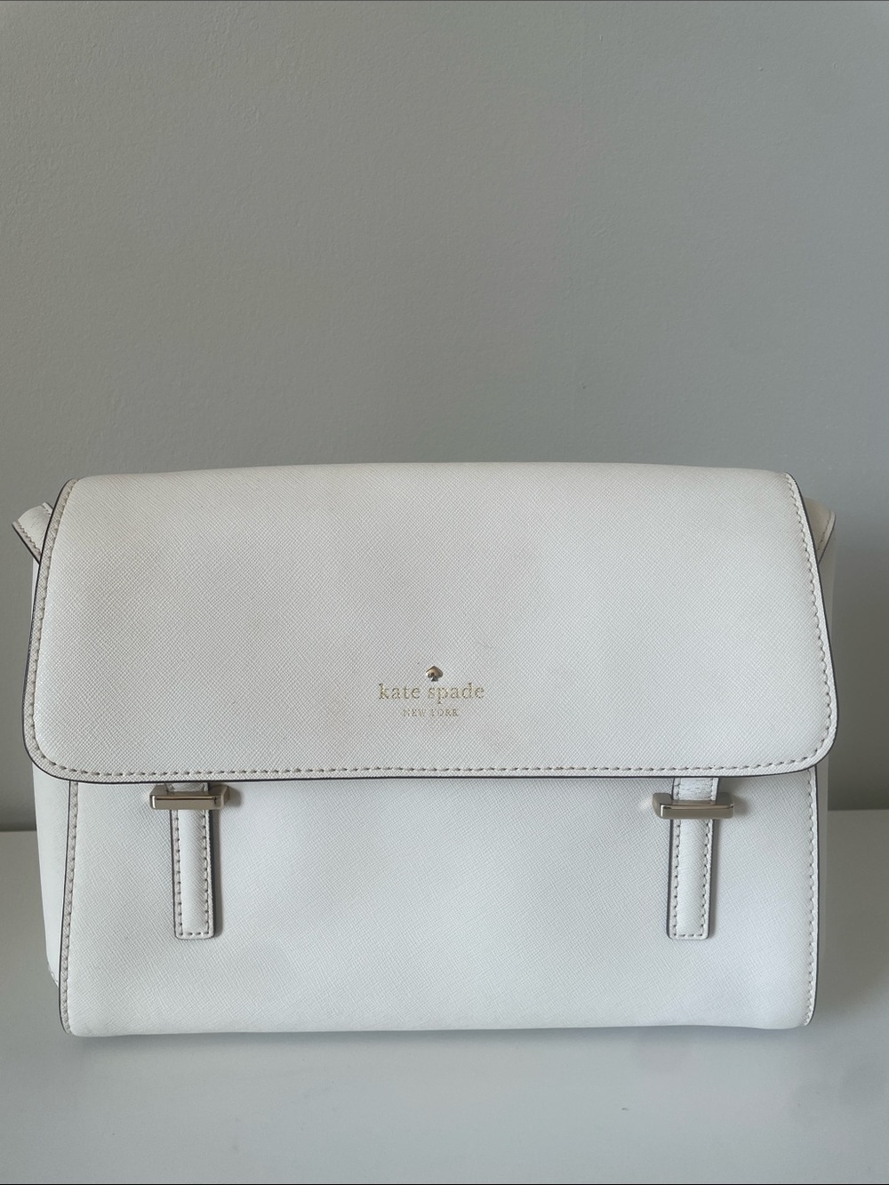 kate spade New York Cedar Street Luciana Leather Shoulder Bag White